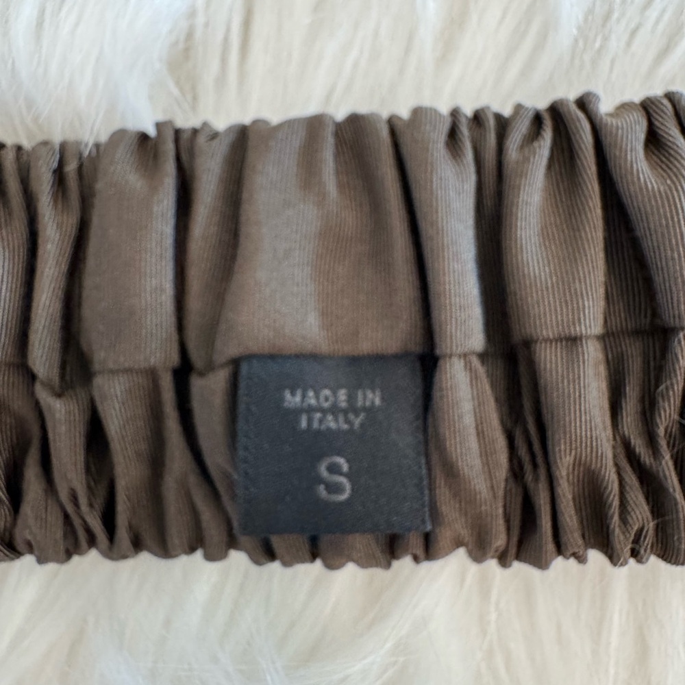 Burberry Olive-colored Bow Belt - Size Small with Elastic - Picture 12 of 14